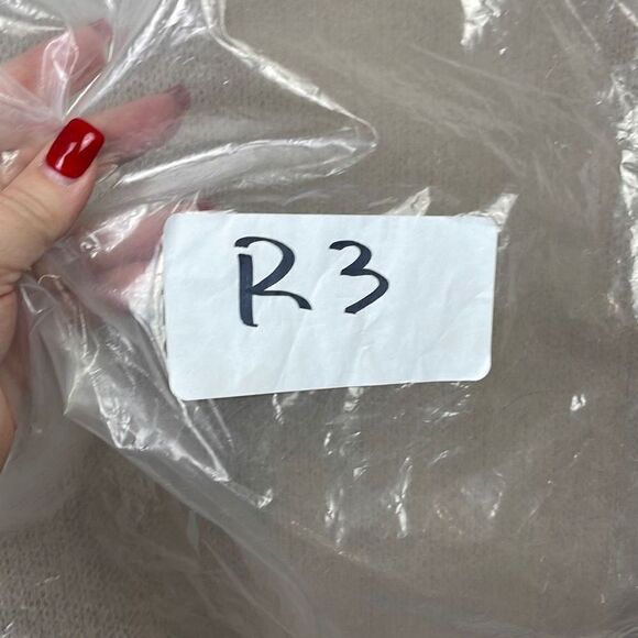 Kye Mi Women's Knitted Open Front Bishop sleeve Long Cardigan Sweater Tan Small - Picture 11 of 11